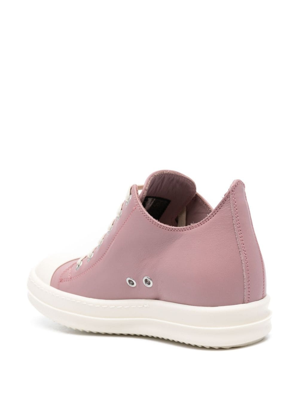 lace-up leather sneakers - 3