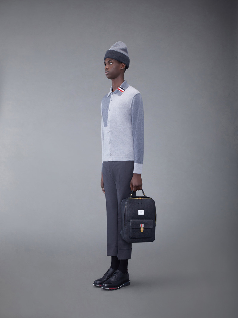 Pebble Grain Leather School Backpack 3