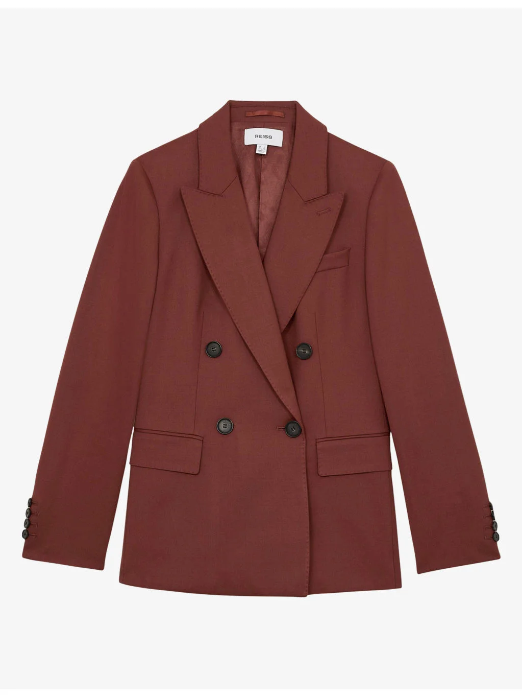 Solene Double-Breasted Wool-Blend Blazer - 1