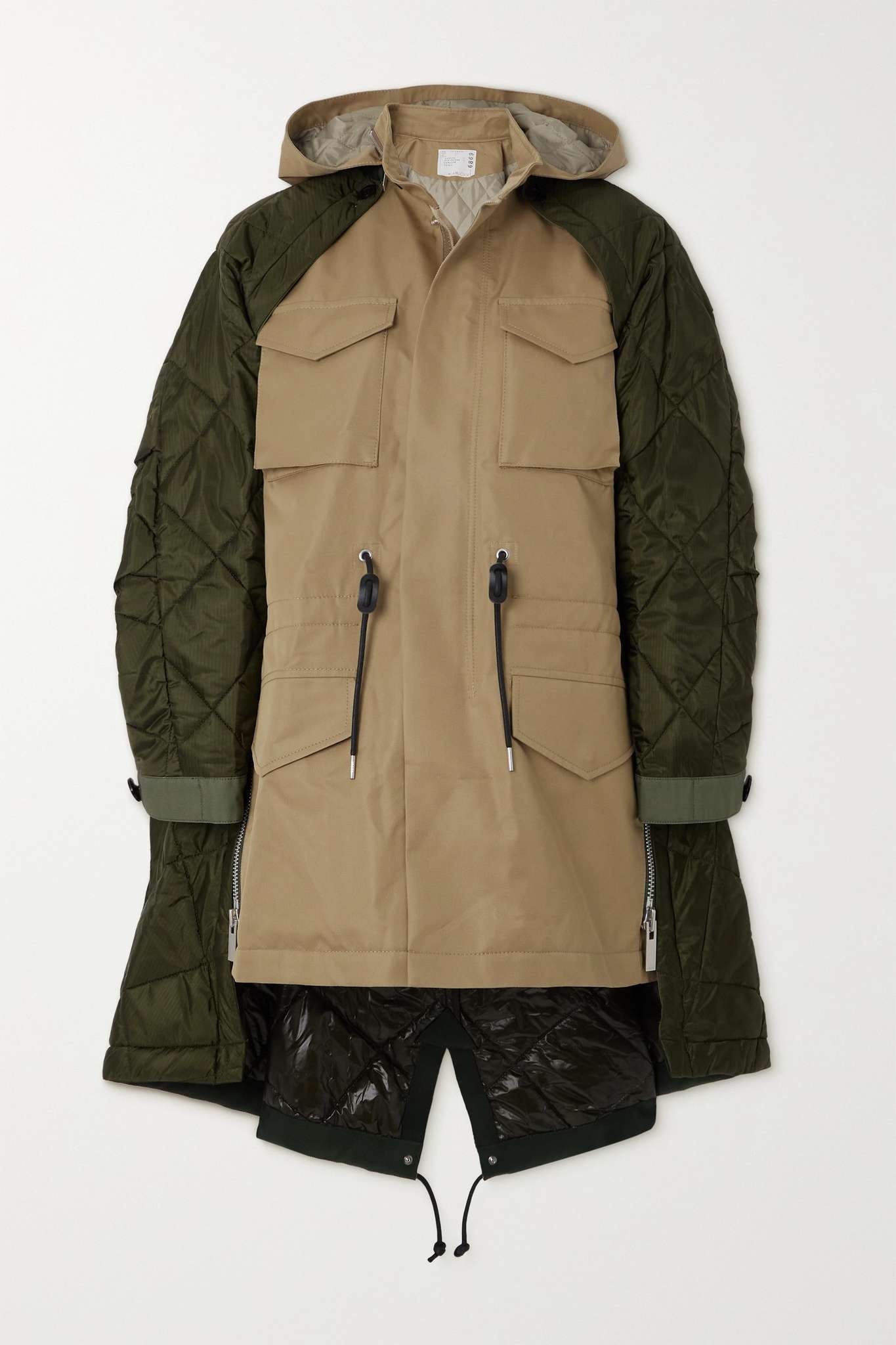 タグ付き試着のみの美品ですsacai Cotton Gabardine x Padded Coat カーキ