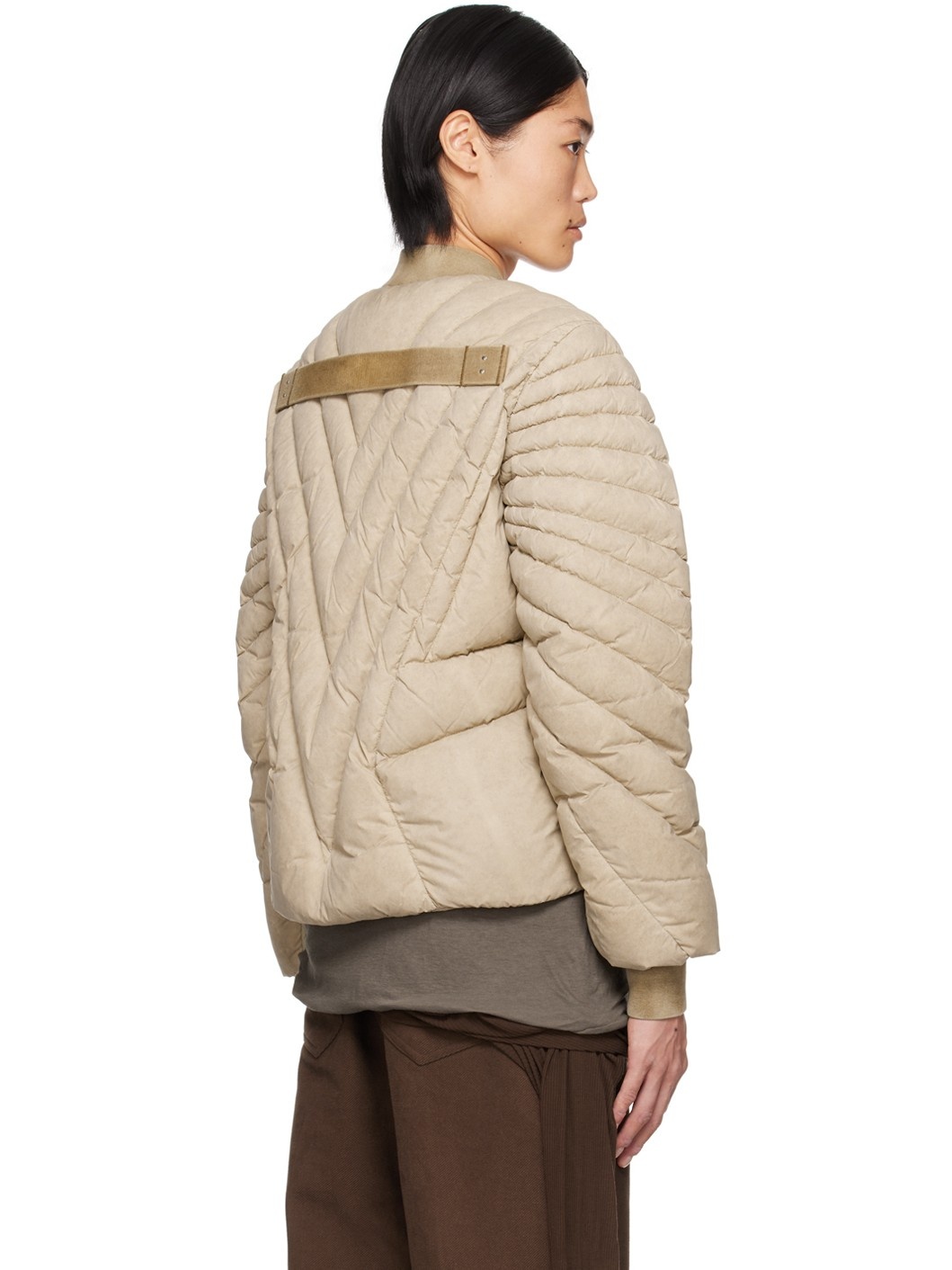 Taupe Moncler Edition Radiance Down Jacket - 3