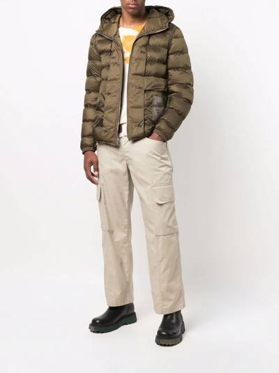 Ten C logo-patch puffer jacket outlook