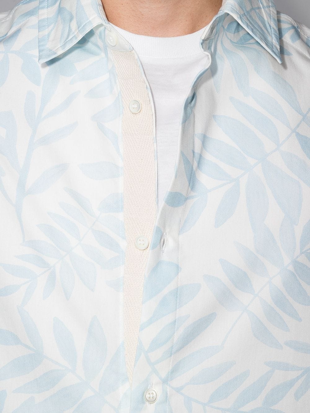 Le Jean leaf-print shirt - 4