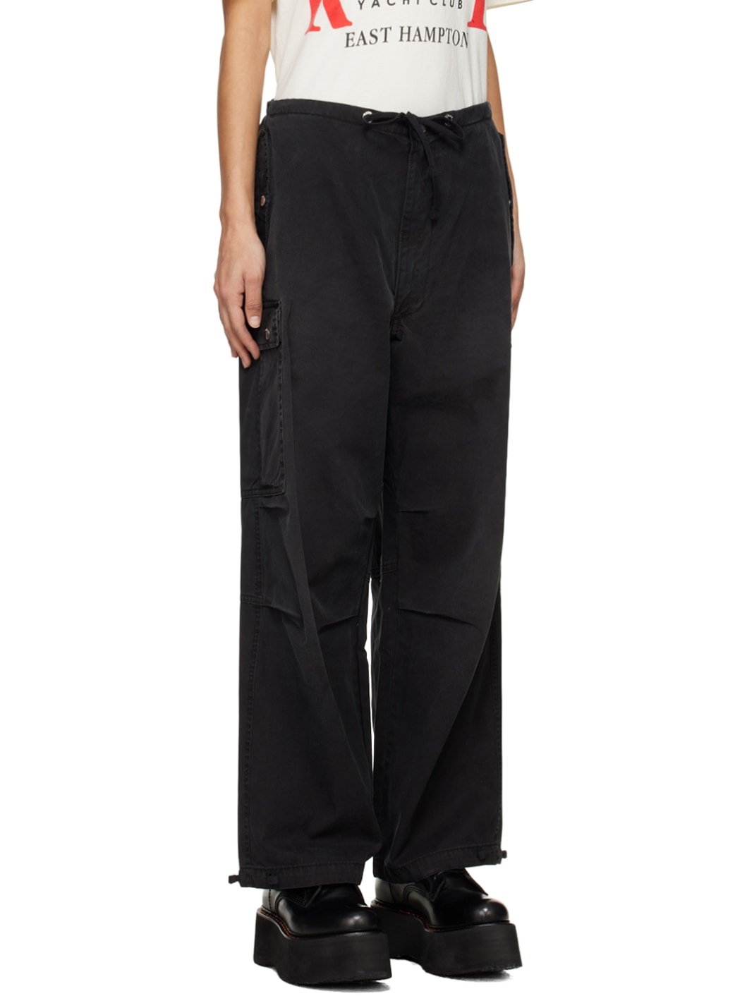 SSENSE Exclusive Black Parachute Trousers - 2