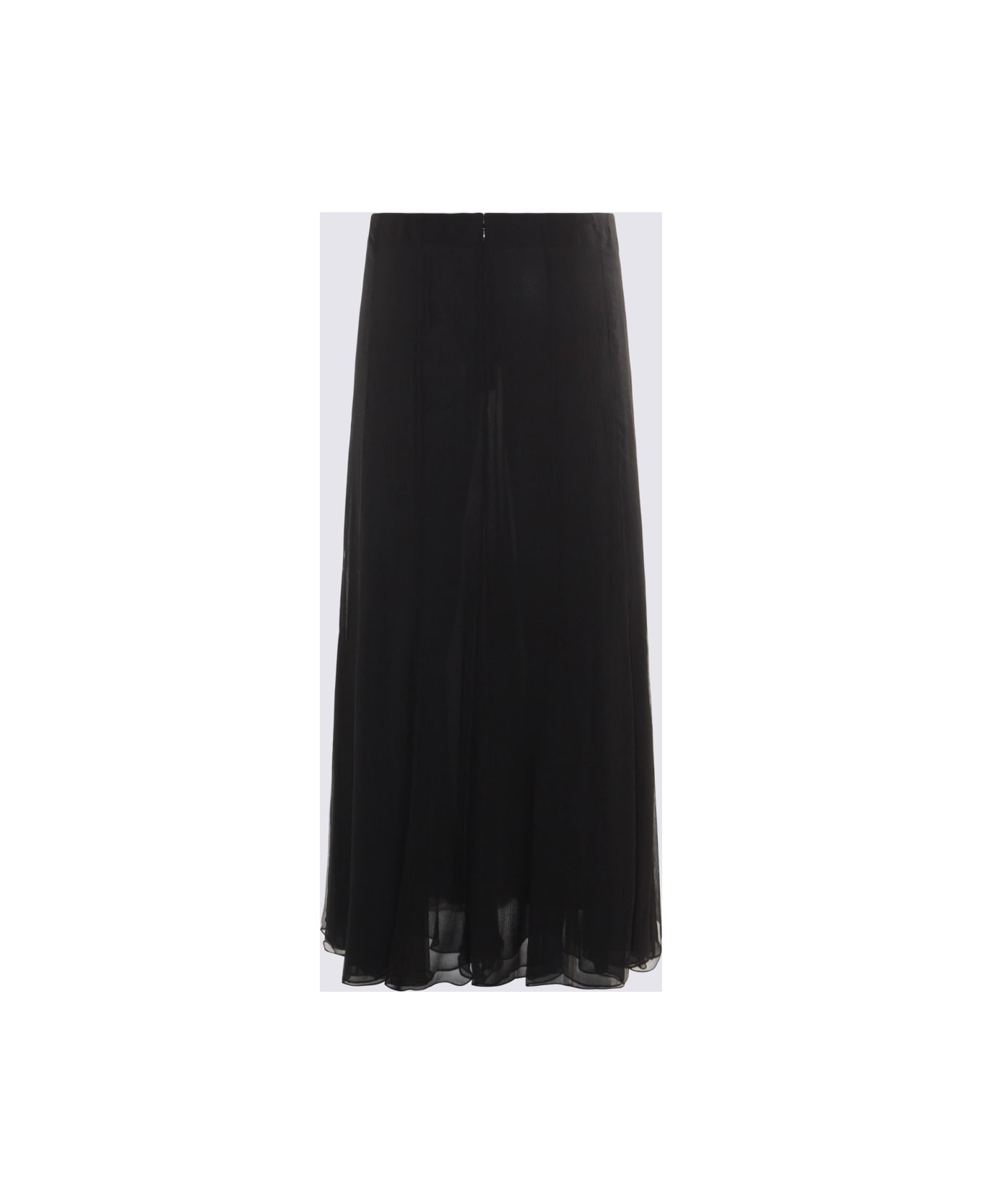 Black Silk Skirt - 2