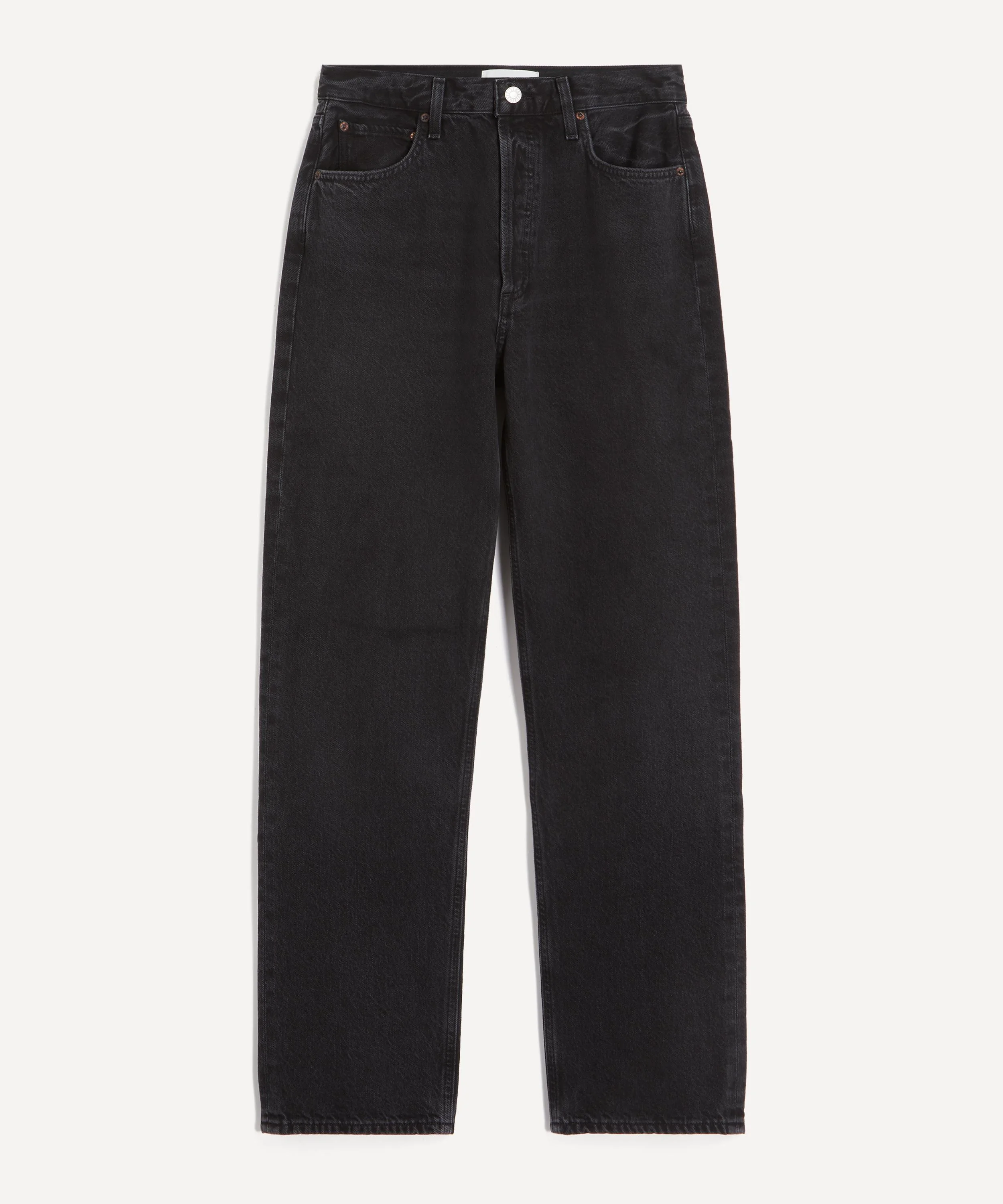90s Pinch Waist High-Rise Straight Jeans in Vanta - 1