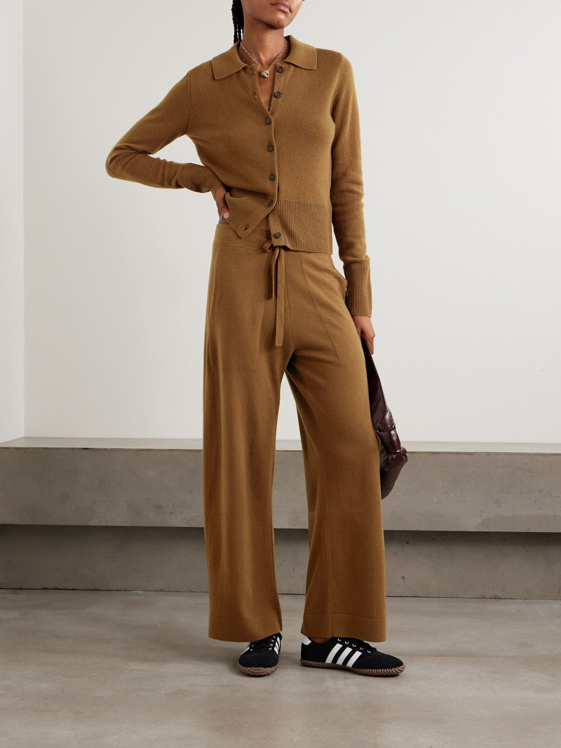 LE KASHA Suria Organic Cashmere Wide-leg Pants outlook