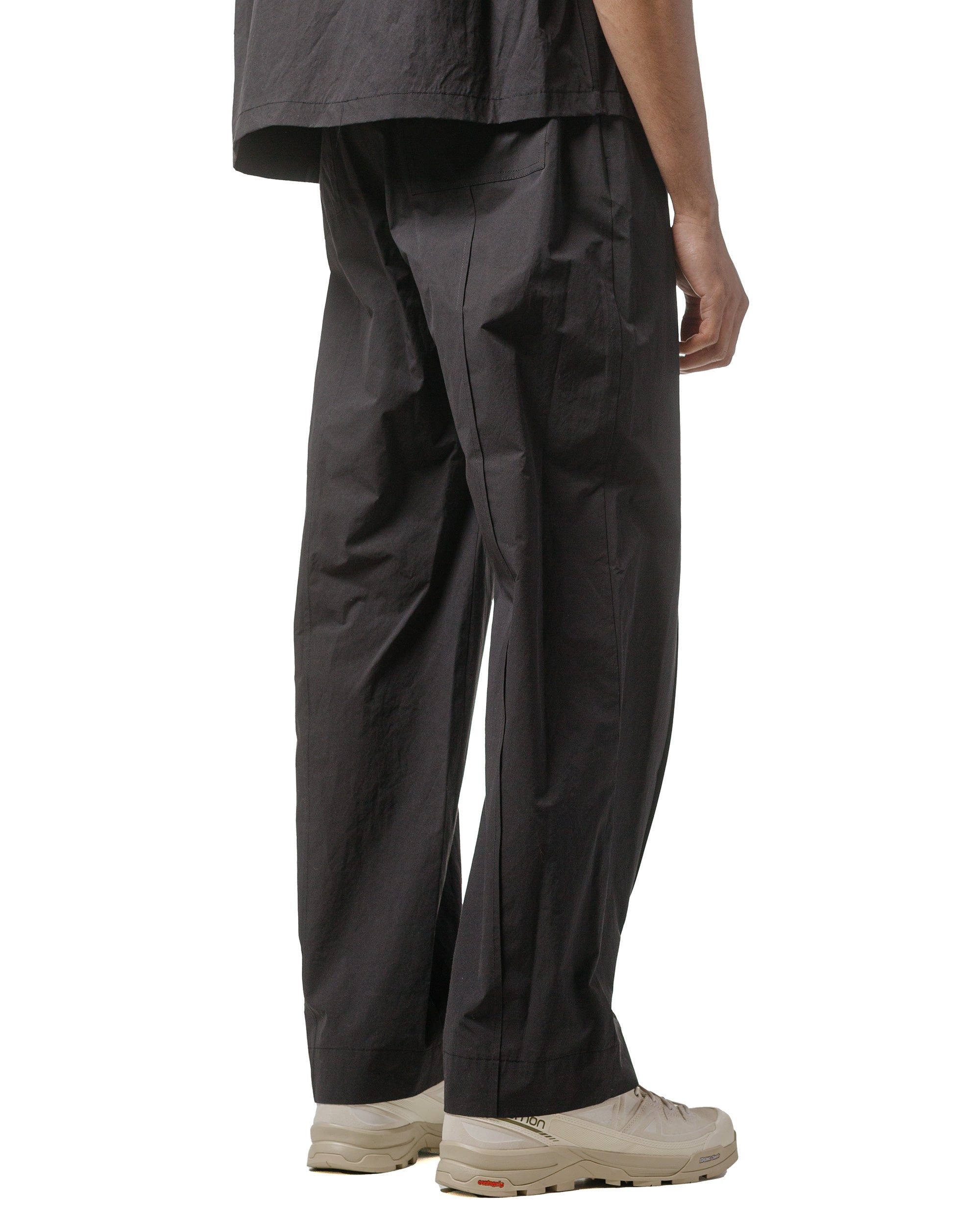 Belted Tuck Banding Pants Black - 3