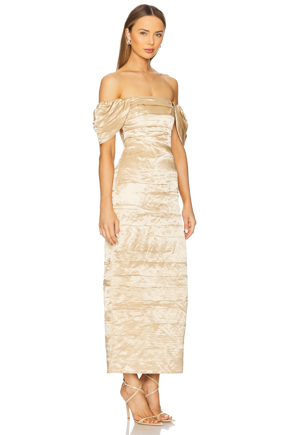 Zara Gathered Midi Dress - 2