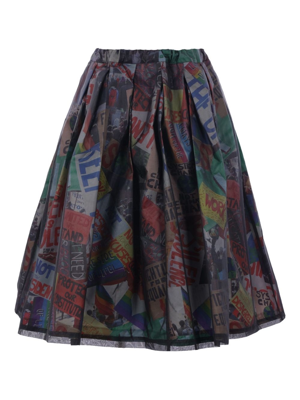 printed pleated skirt - 2