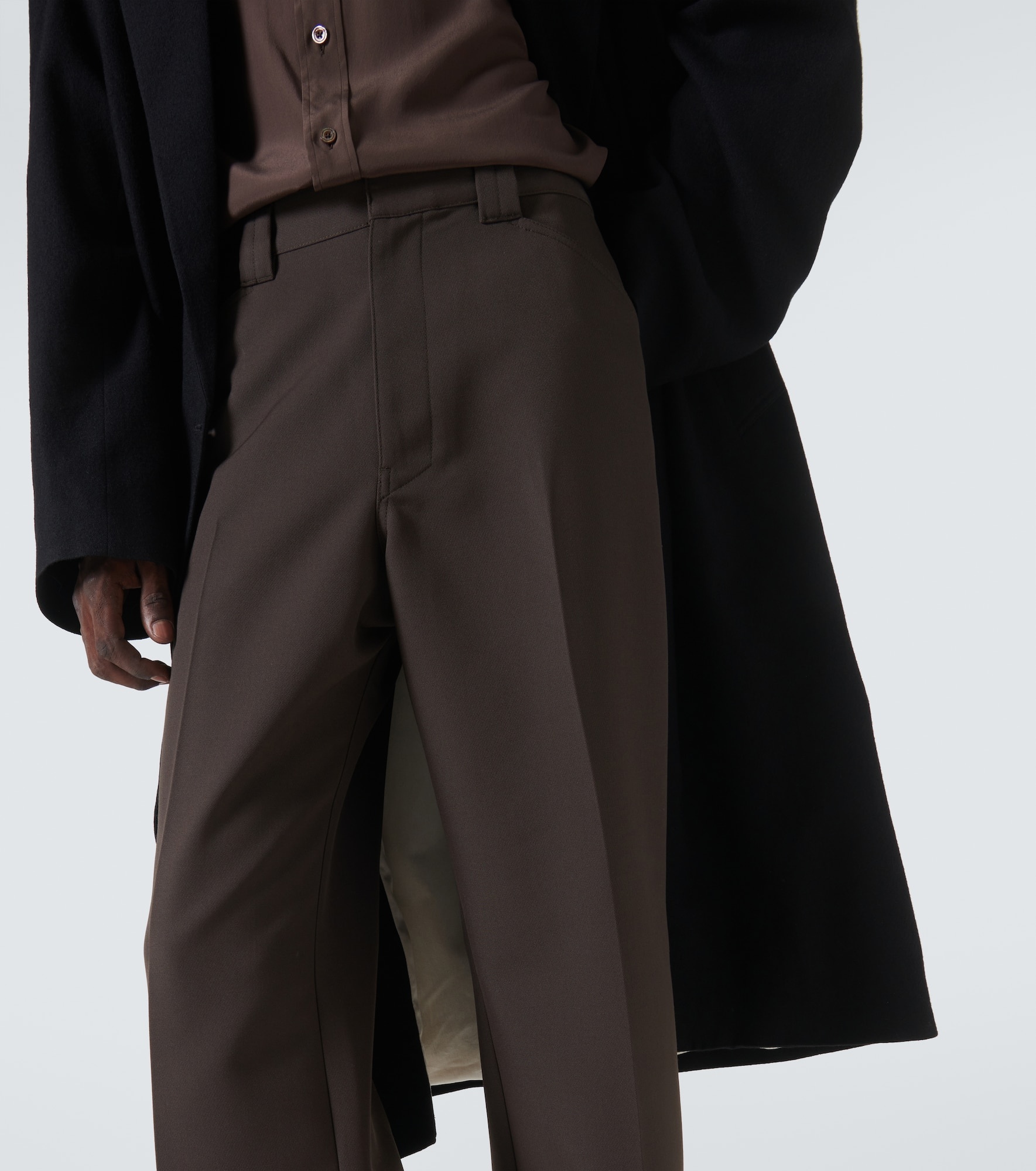 Gabardine straight pants - 5