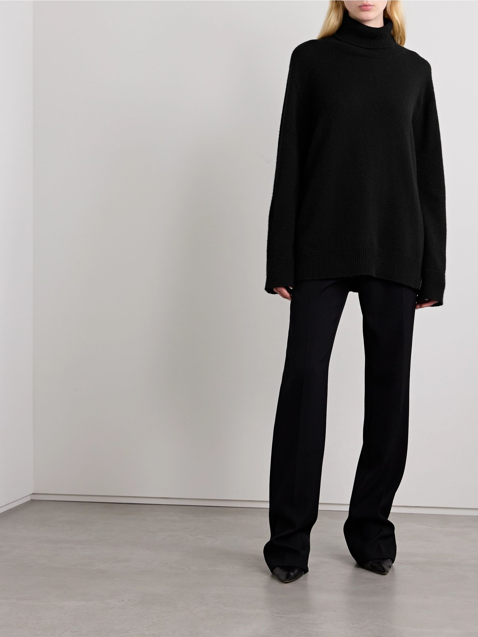 Hepny cashmere turtleneck sweater Black - 2