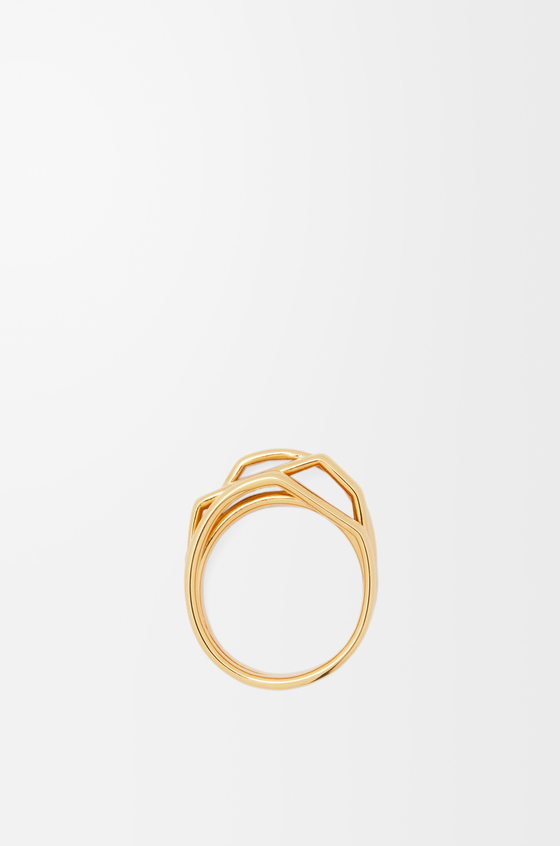 Stacked ring in sterling silver and enamel - 2