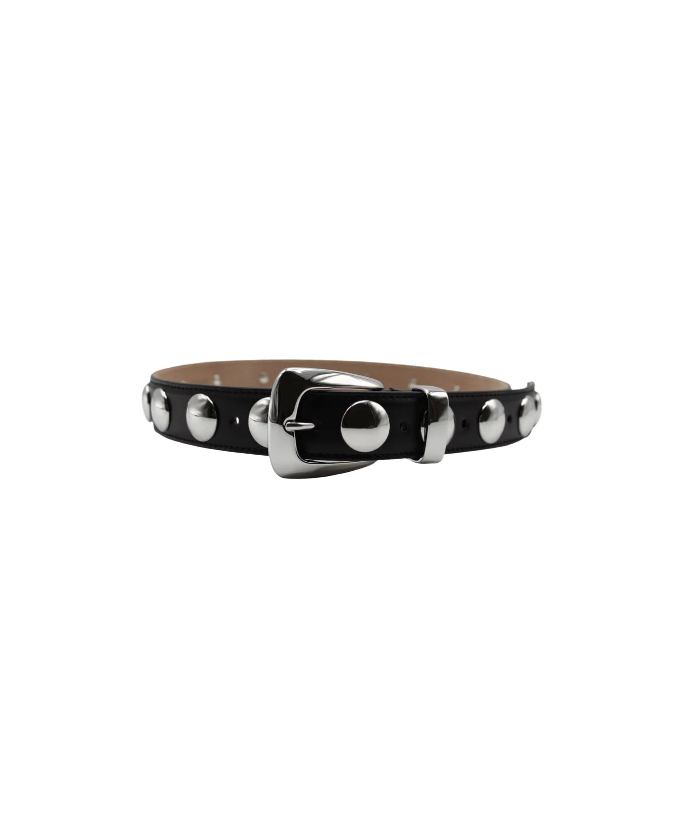 Benny Belt Whit Silver Stud Bucke - 1