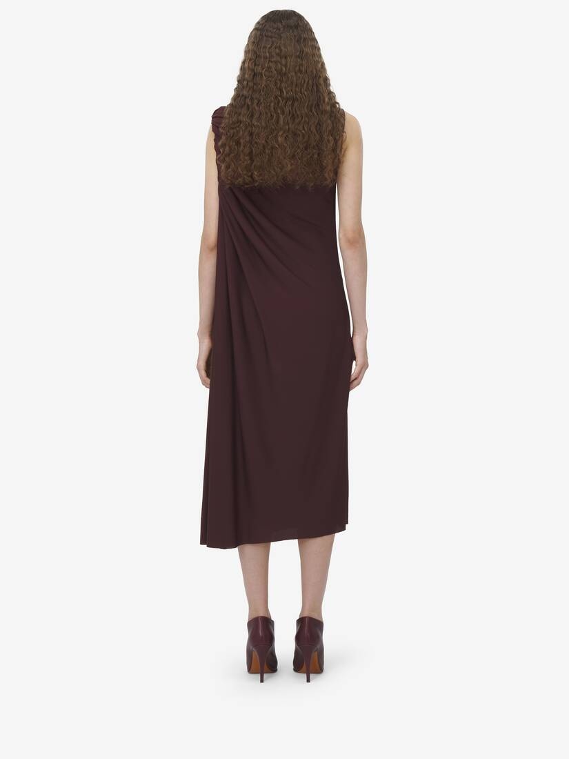 Draped Midi Dress - 6