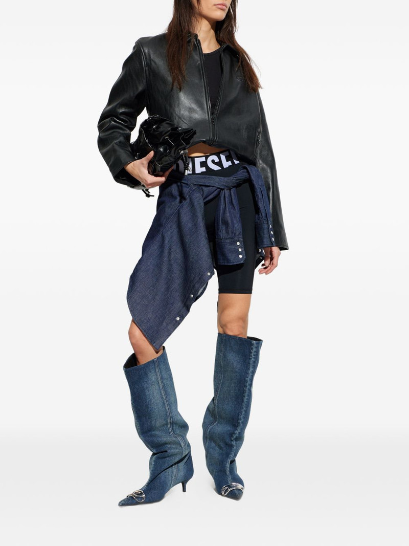 Diesel logo-waistband shorts outlook