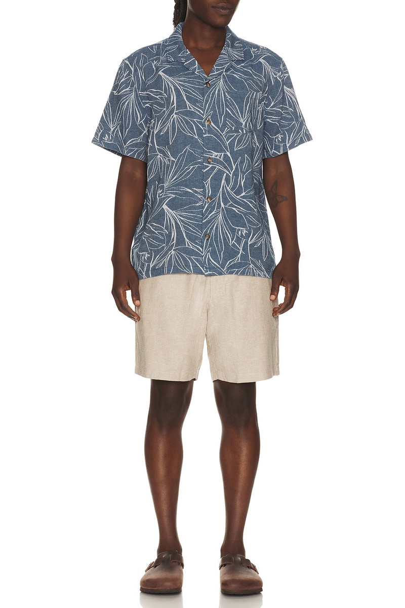 Marine Layer Jacquard Linen Resort Shirt outlook