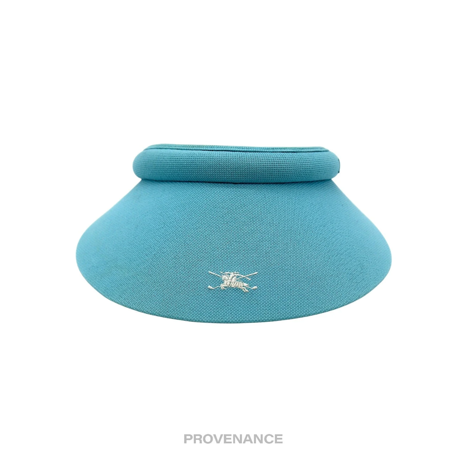 Burberry Golf Knight Logo Visor - Sky Blue Nova Check - 1
