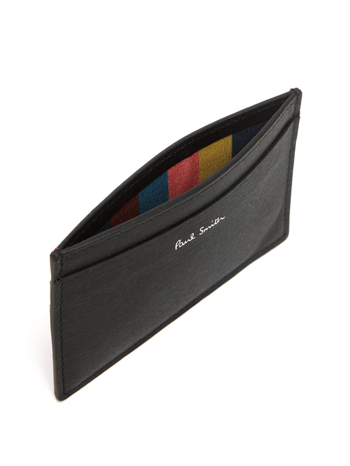 Two-tone leather cardholder - 4