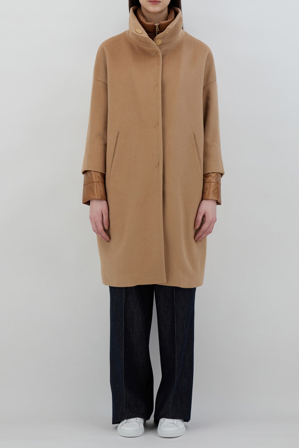 Cocoon Coat - Camel - 2