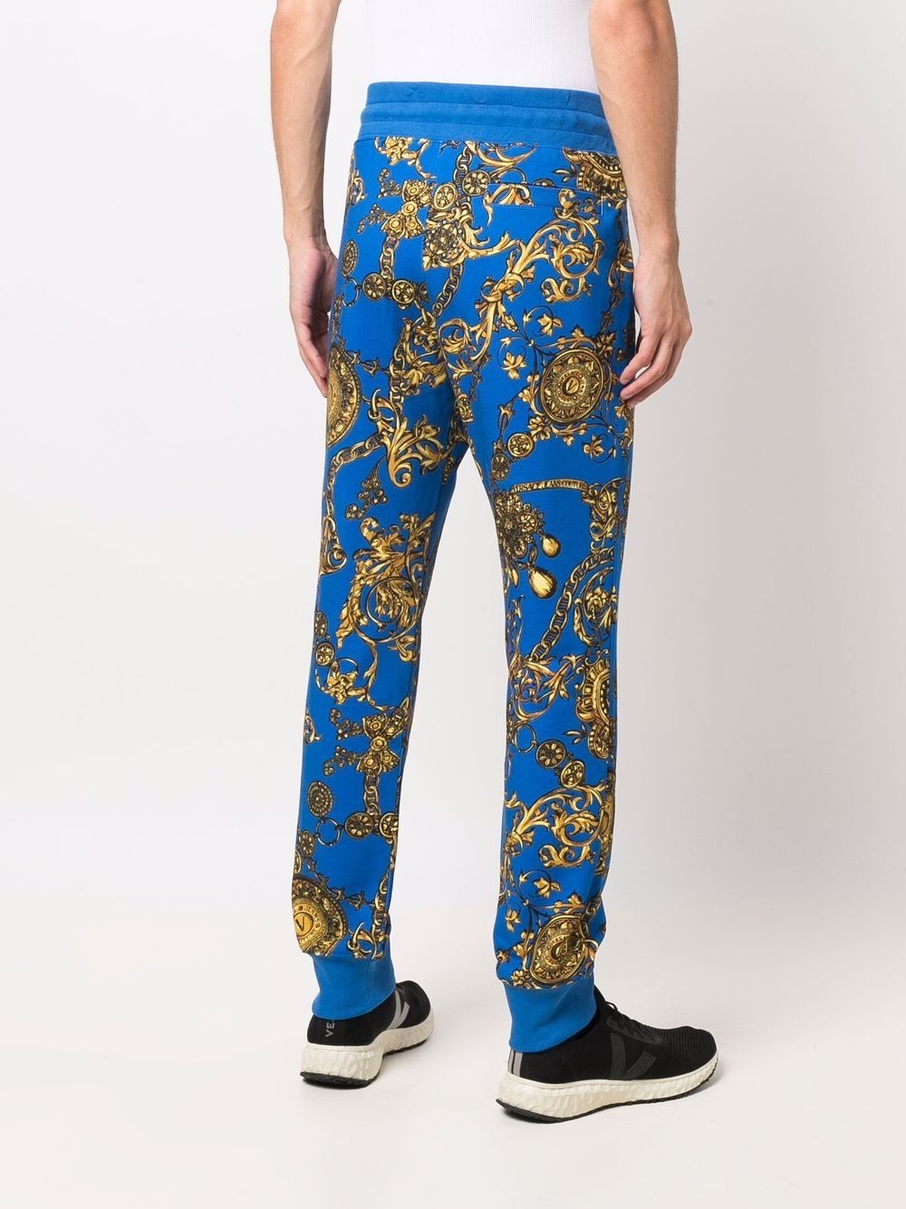 Barocco print track trousers - 4