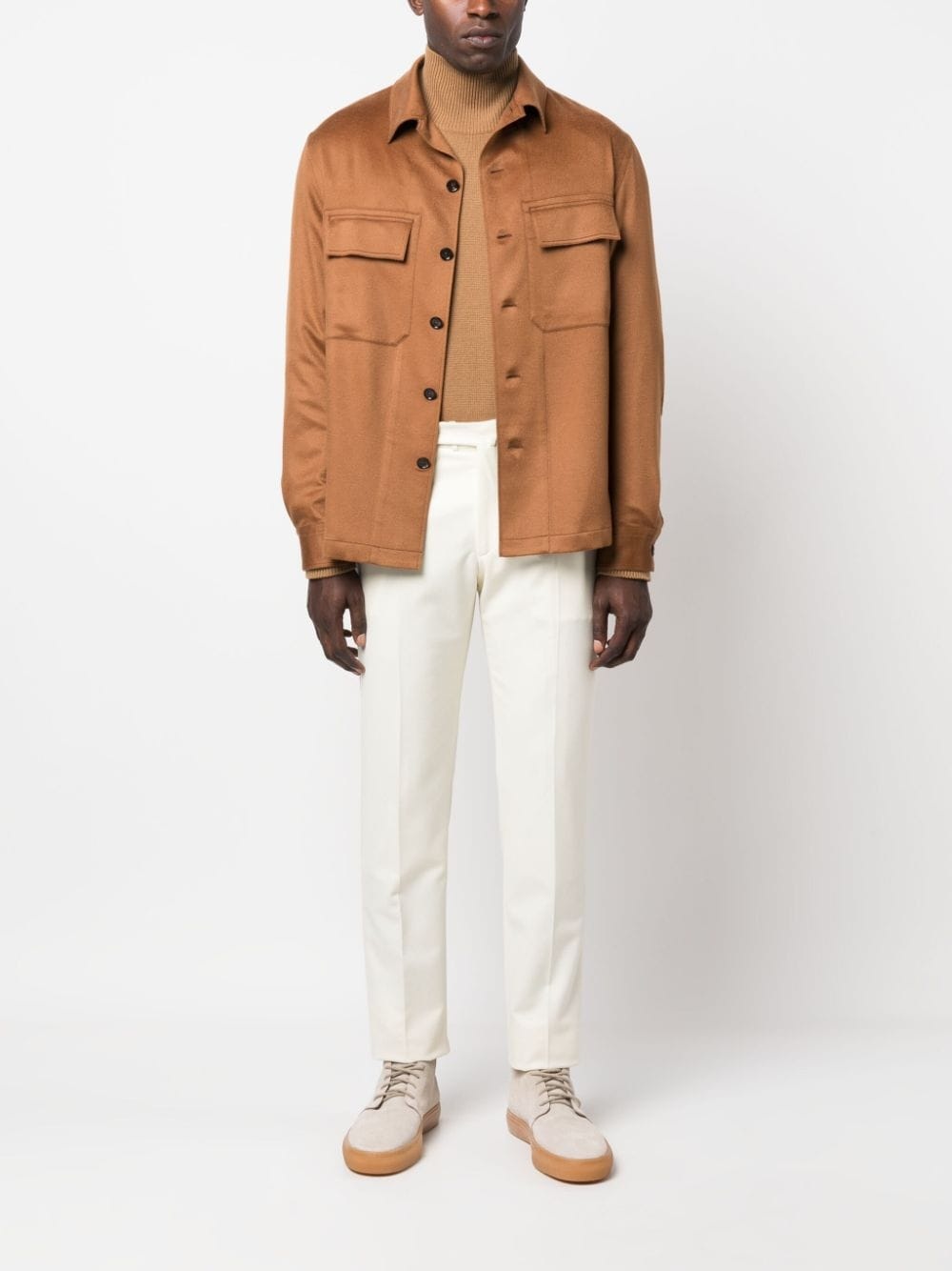 cashmere shirt jacket - 2