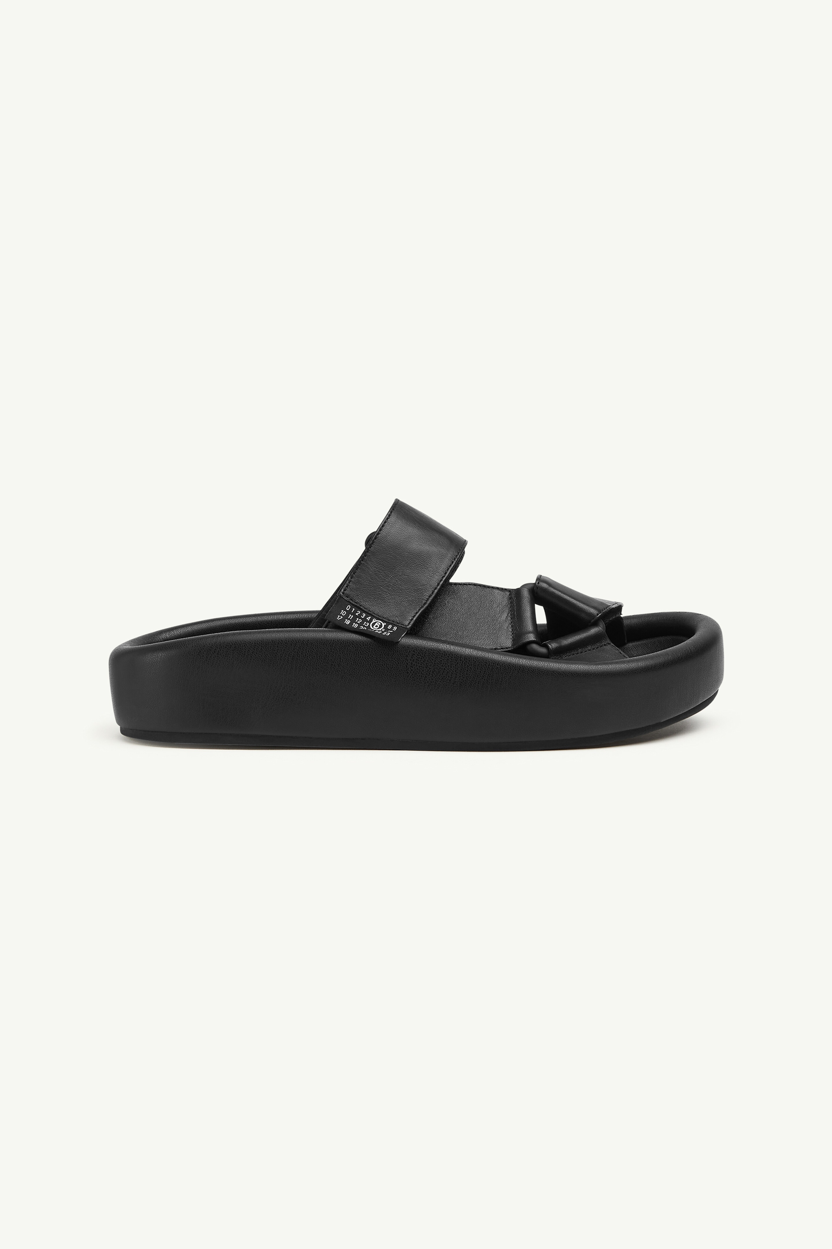 Webbing Slip-on Platform Sandals - 1