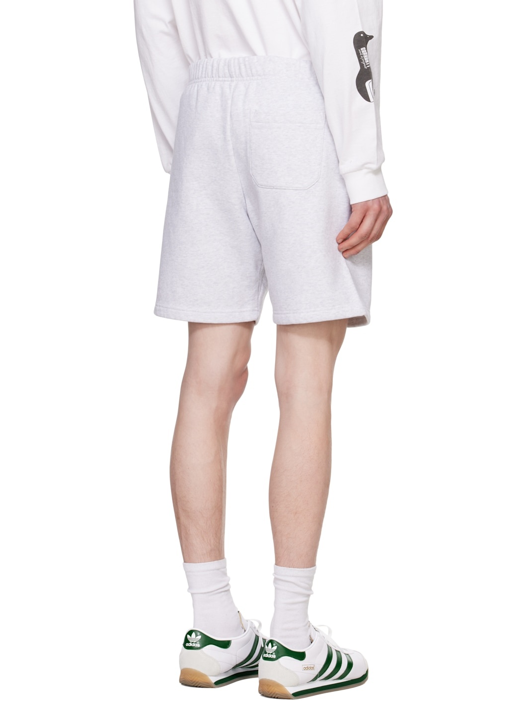 Gray Chase Sweat Shorts - 3