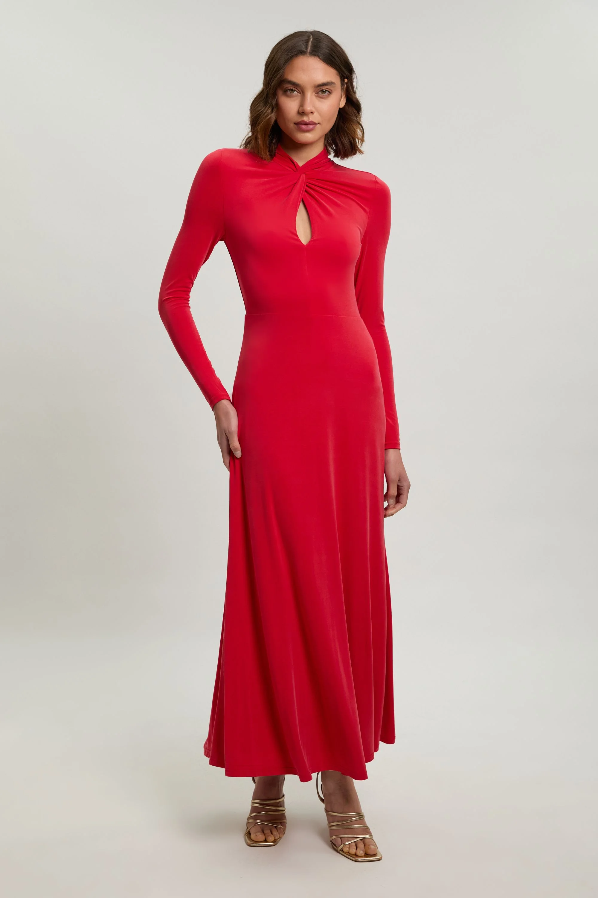 Long Sleeve Jersey Maxi Dress - 1