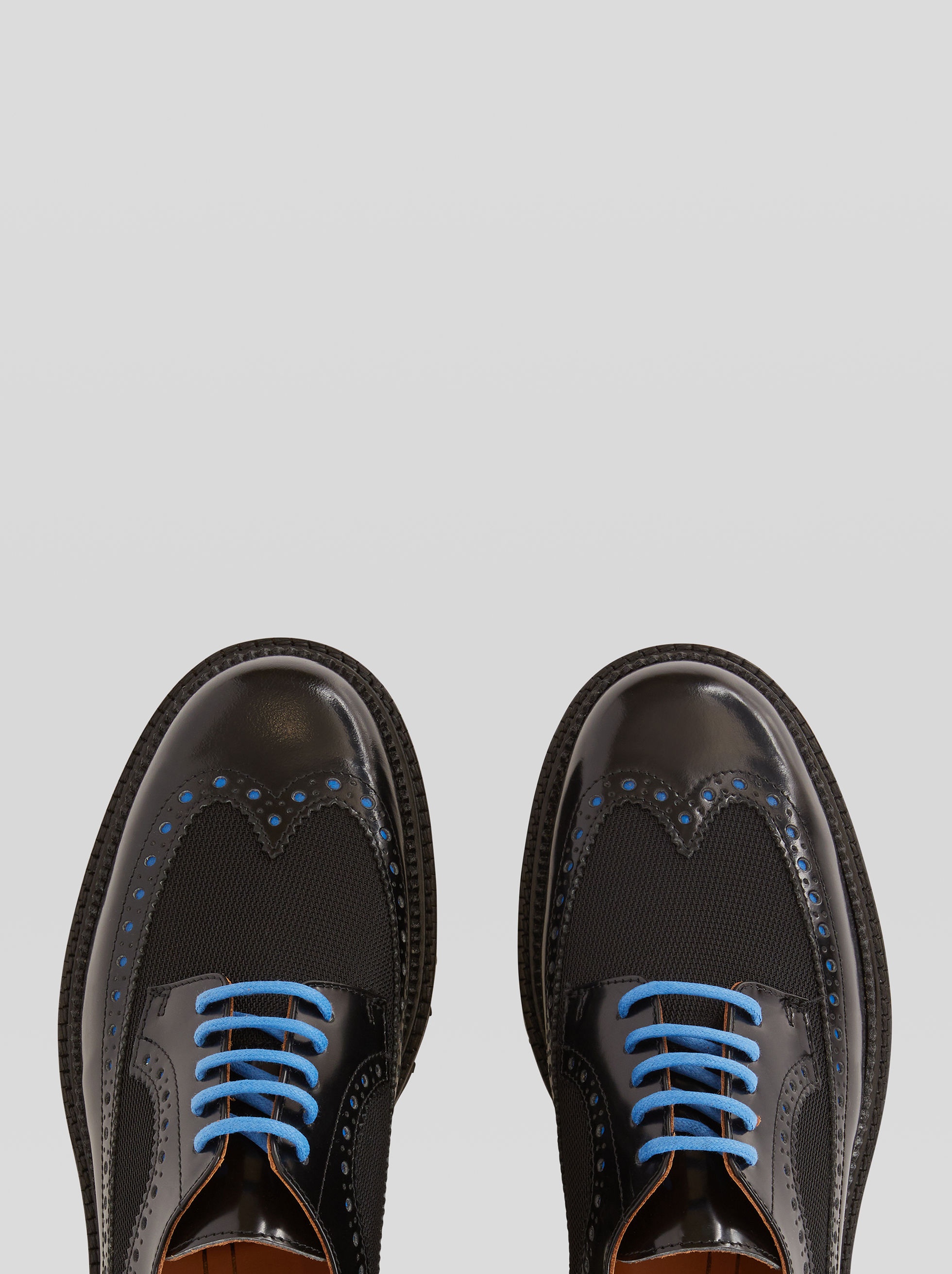 LEATHER AND FABRIC LACE-UPS - 2