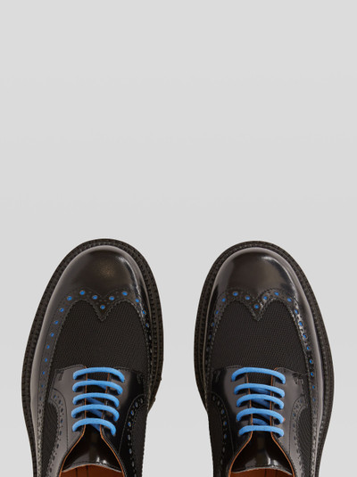 Etro LEATHER AND FABRIC LACE-UPS outlook