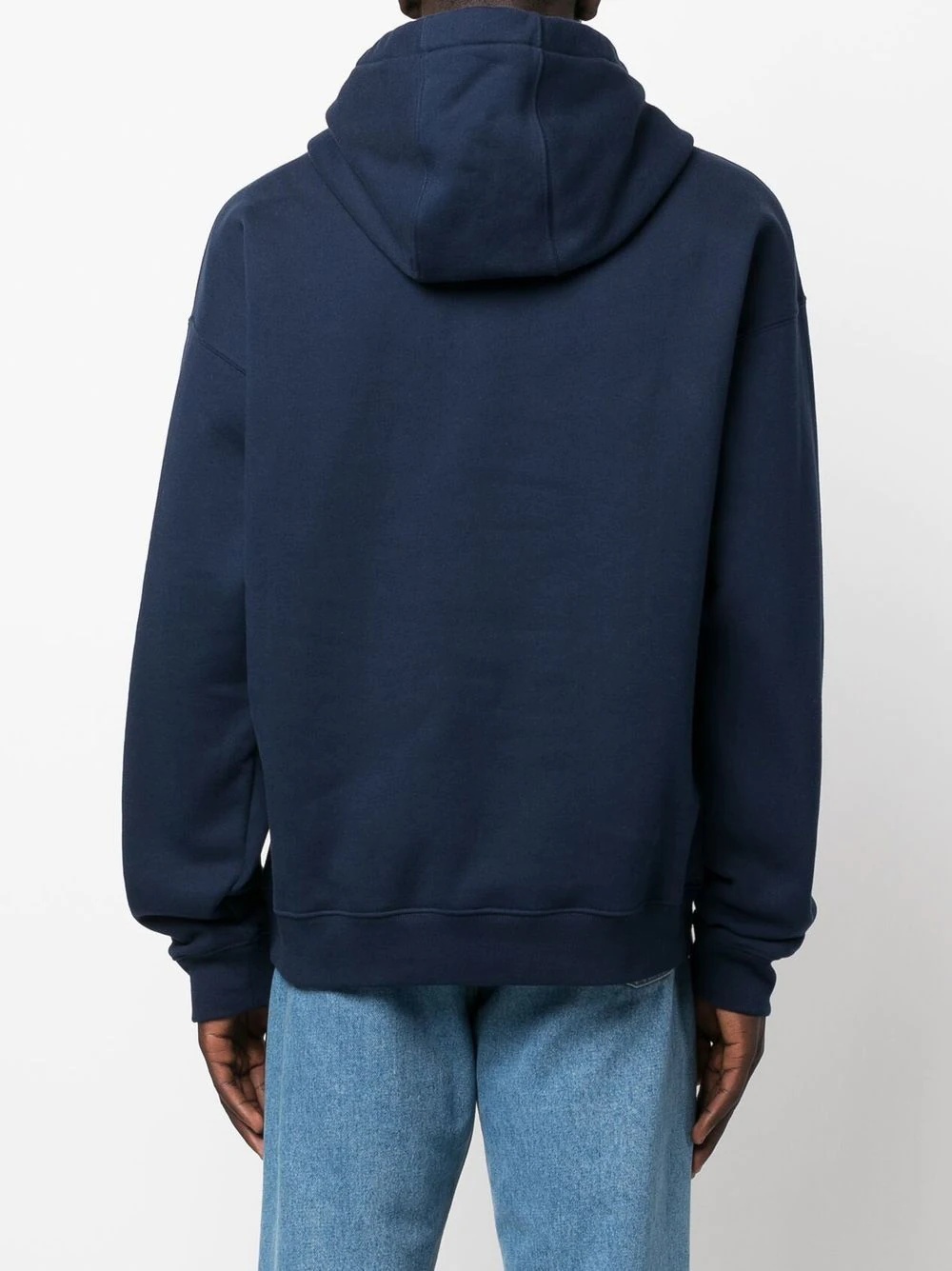 logo-embroidered drawstring hoodie - 4