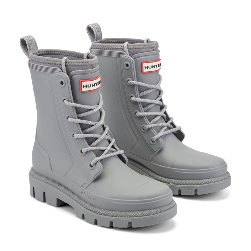 HUNTER Women's Diana Waterproof Lace-Up Rain Boots outlook