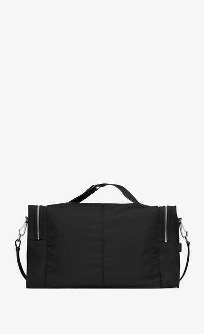 SAINT LAURENT square duffle bag in econyl® and smooth leather outlook