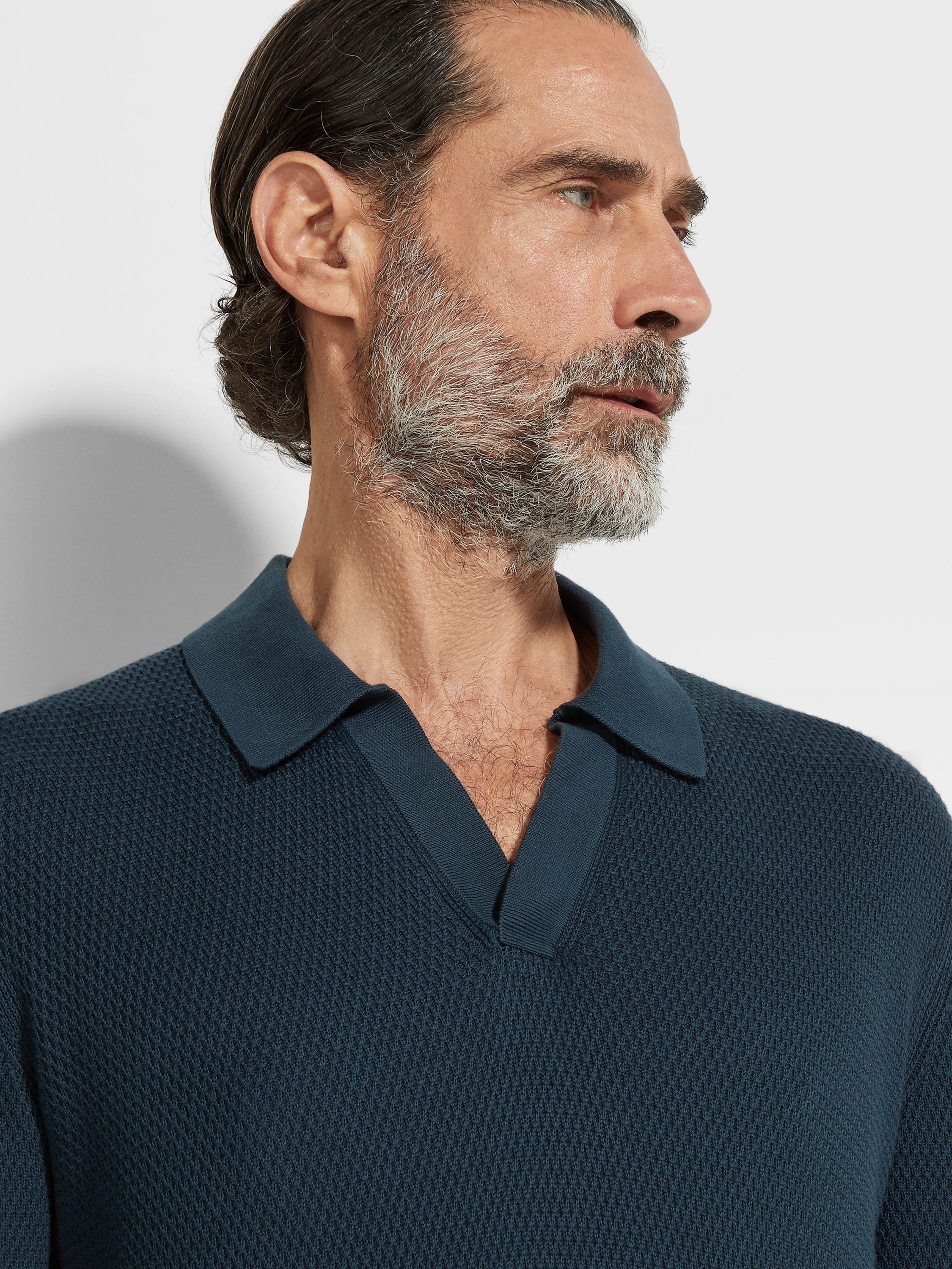 DARK TEAL BLUE PREMIUM COTTON POLO SHIRT - 2