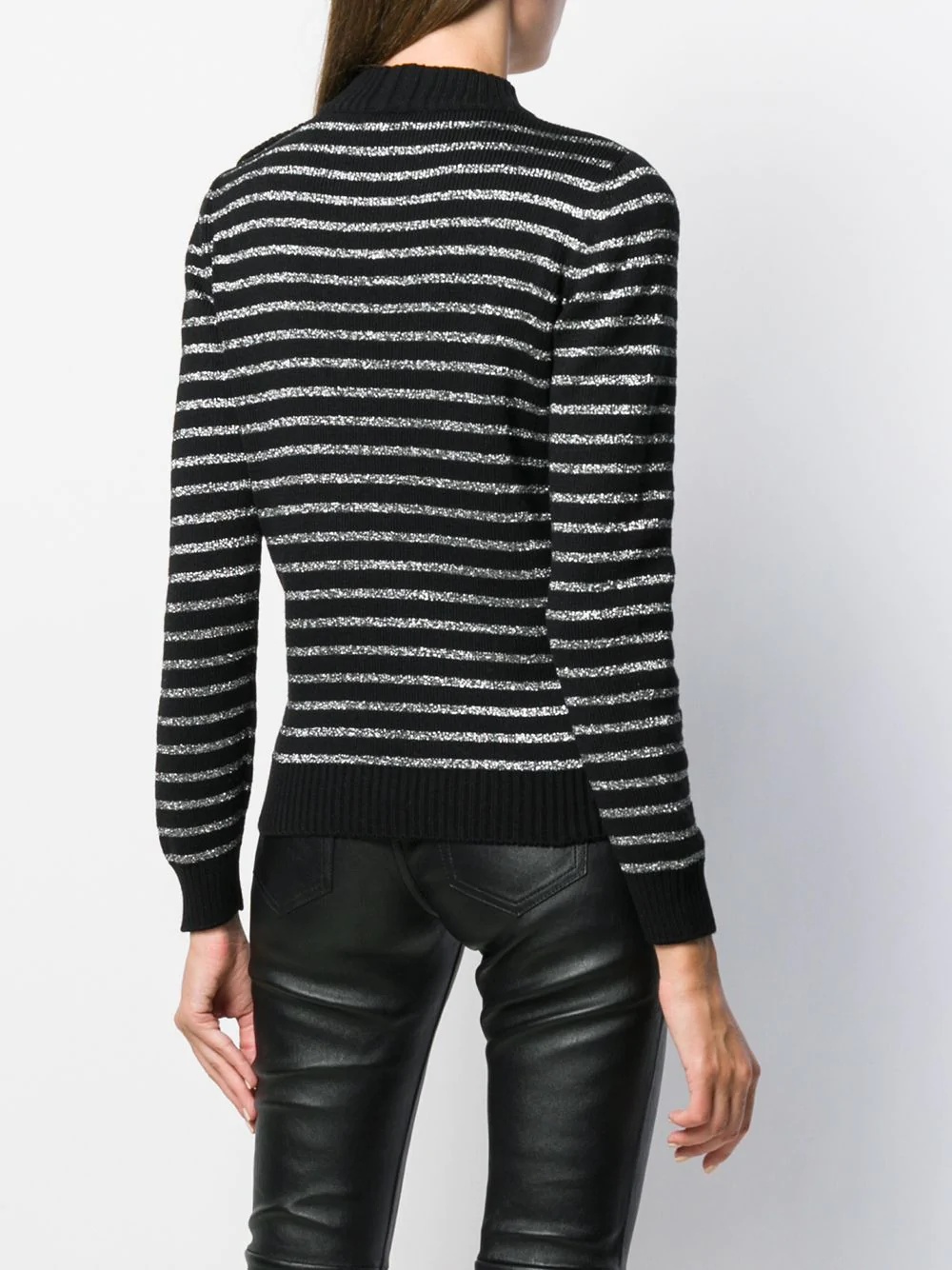 metallic stripes jumper - 4