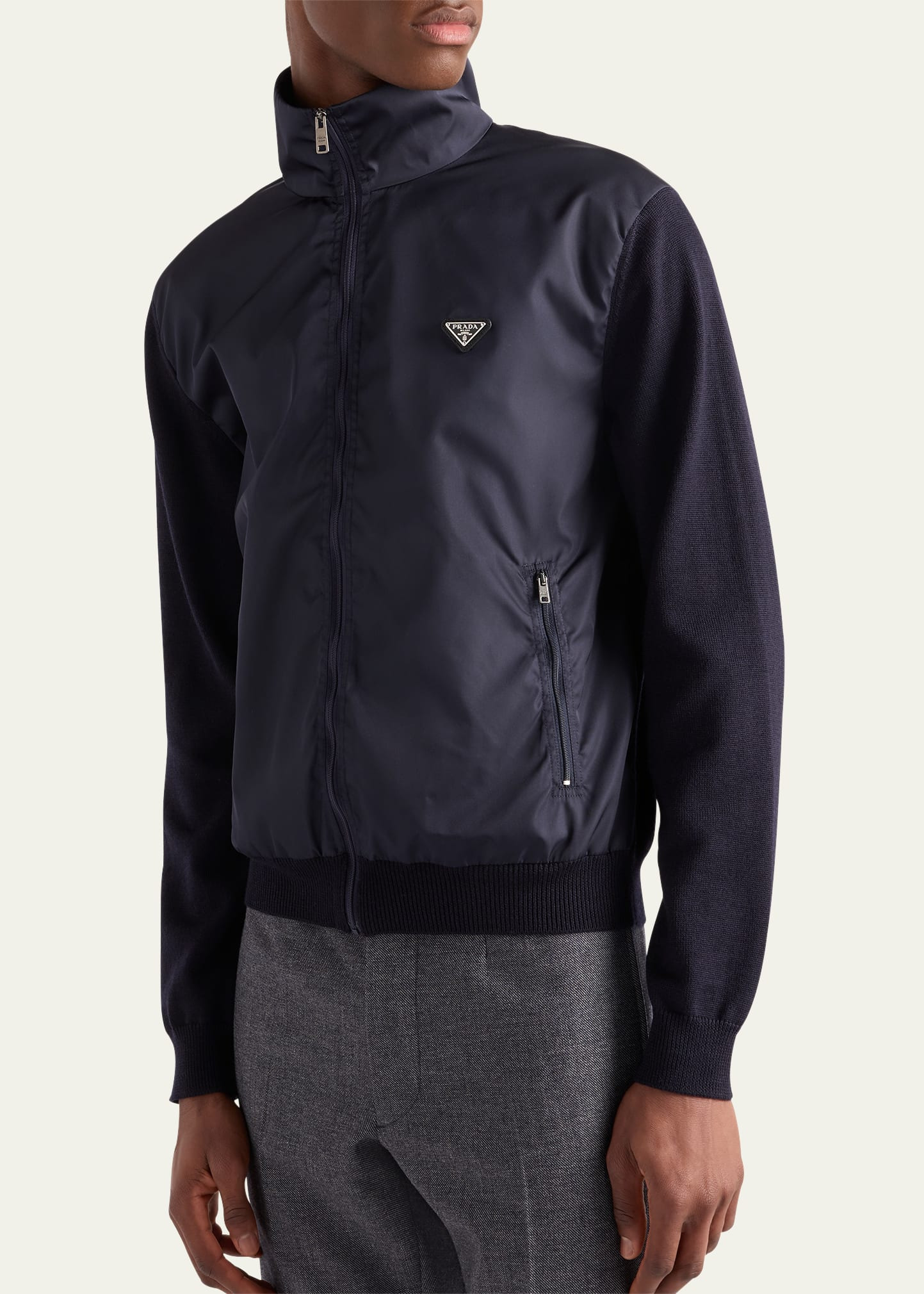 Men's Mix Media Full-Zip Jacket - 4