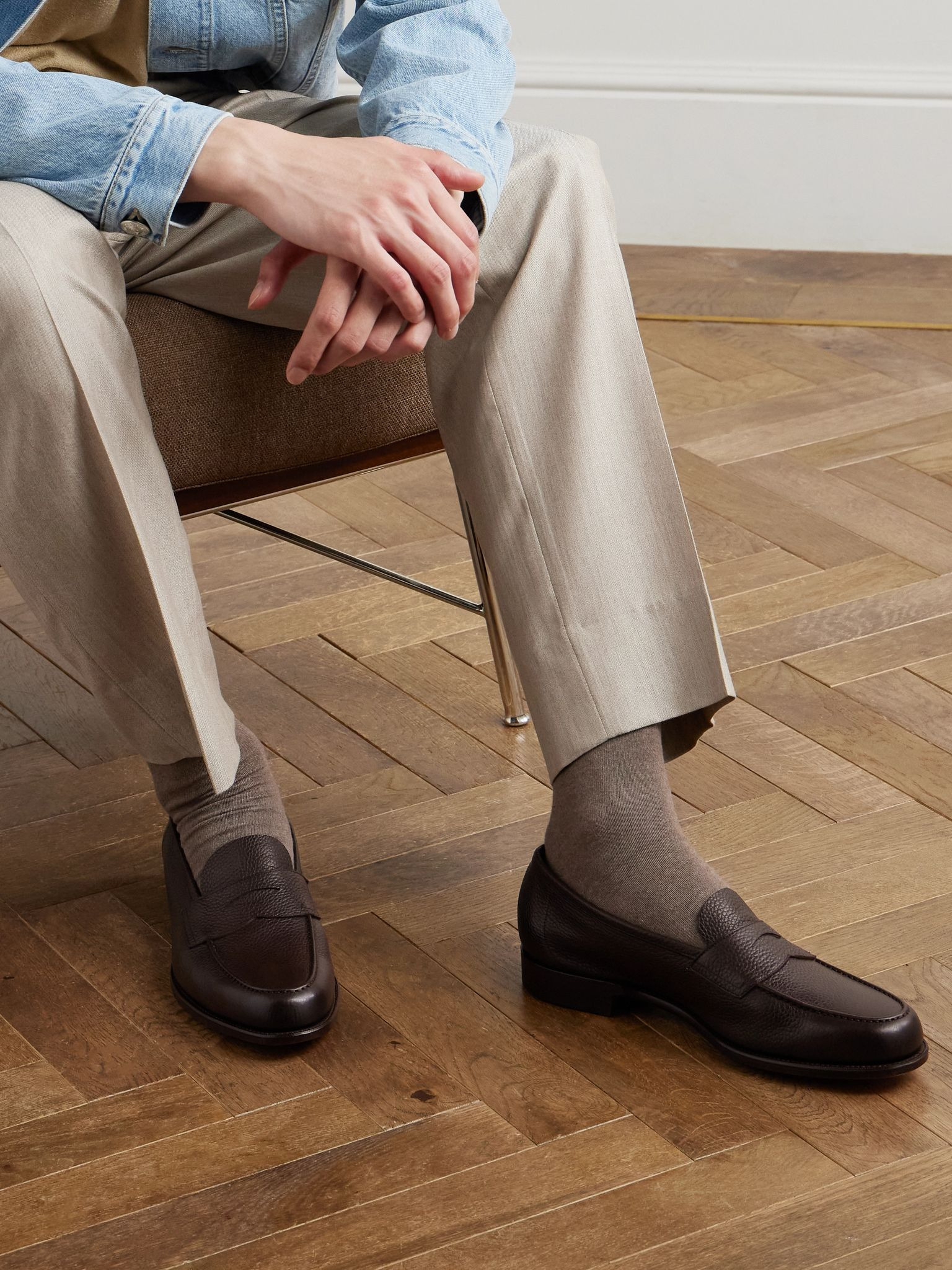 Pimlico Full-Grain Leather Penny Loafers Dark brown - 2