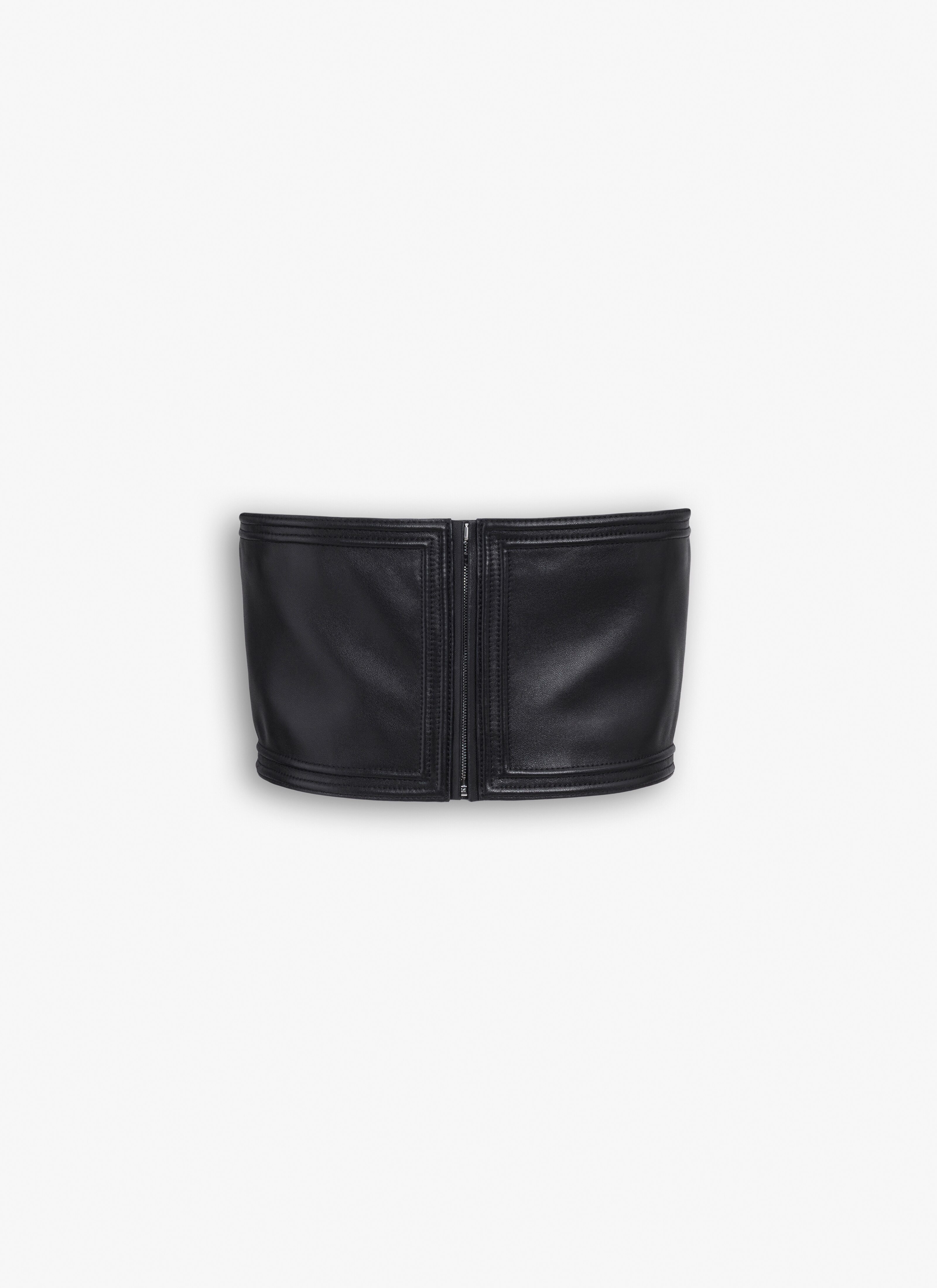 LEATHER BUSTIER - 4