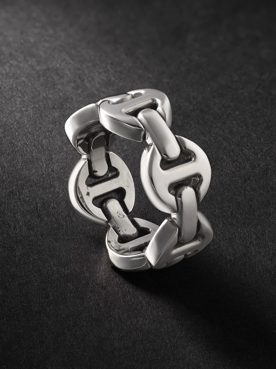 Tri-Link Sterling Silver Ring - 1