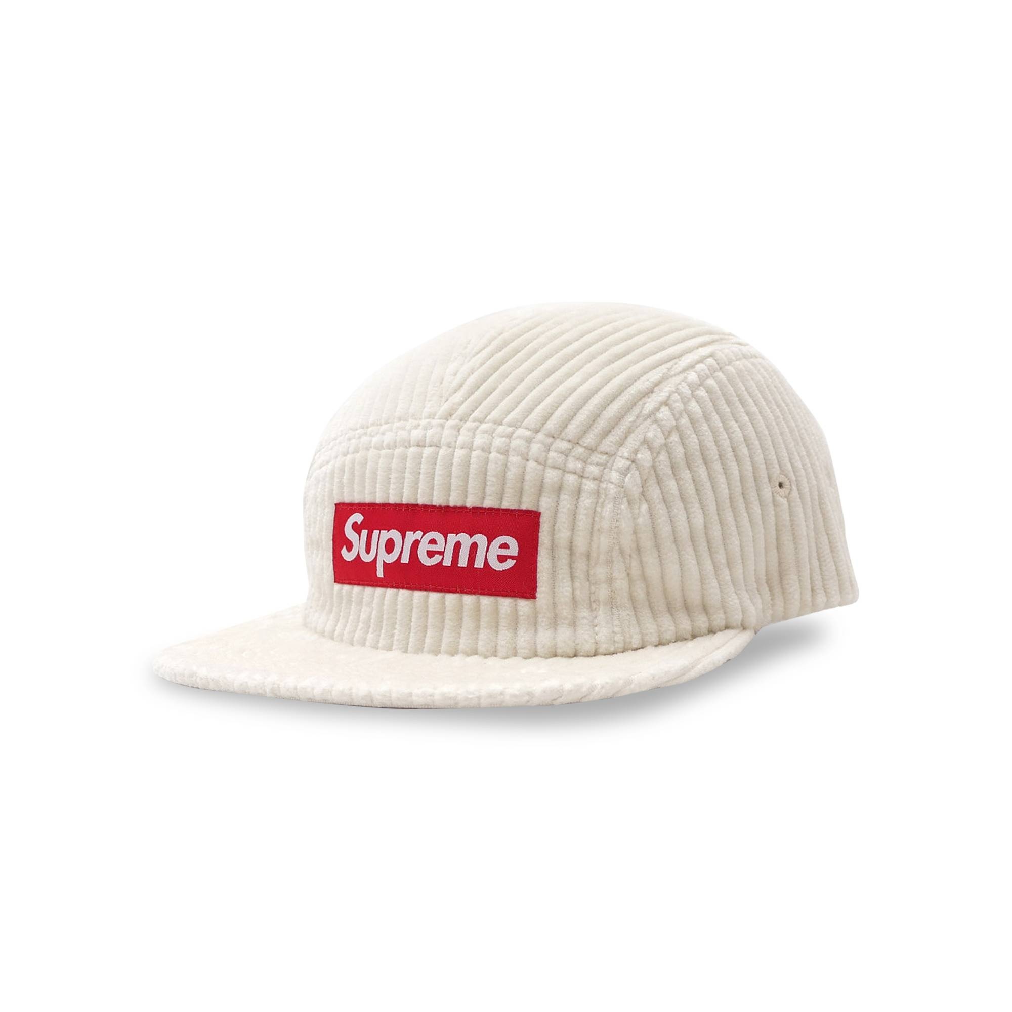 Supreme Wide Wale Corduroy Camp Cap 'Natural' - 1