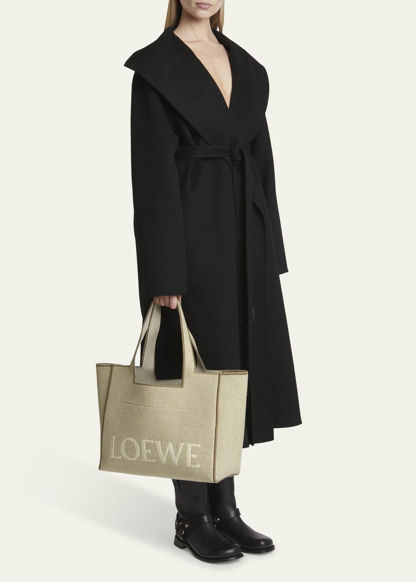 Small Canvas Jacquard Tote Bag - 5