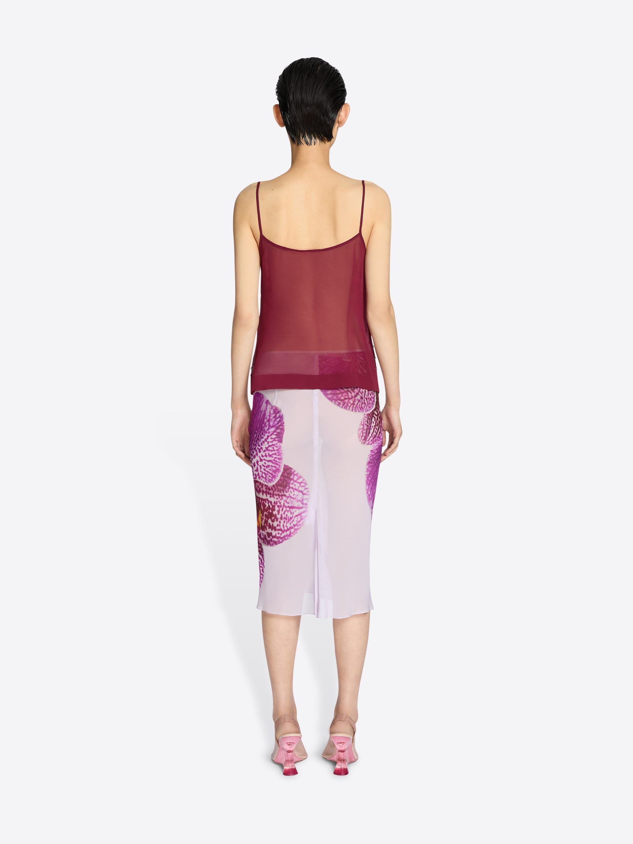 PRINTED SILK SKIRT - 4