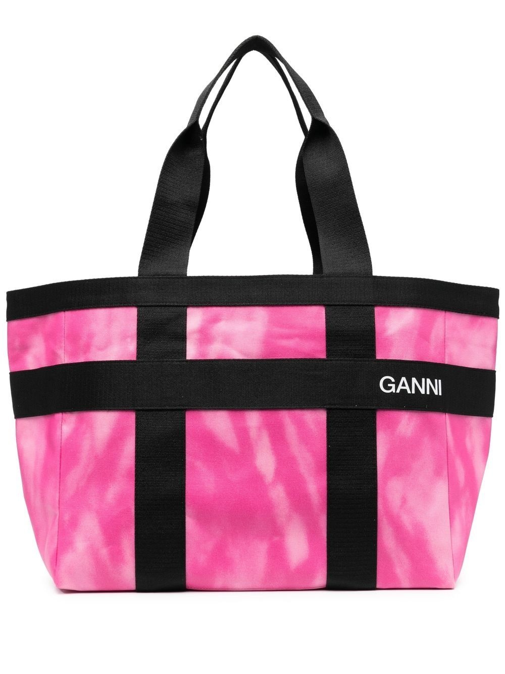 tie dye-print tote bag - 1