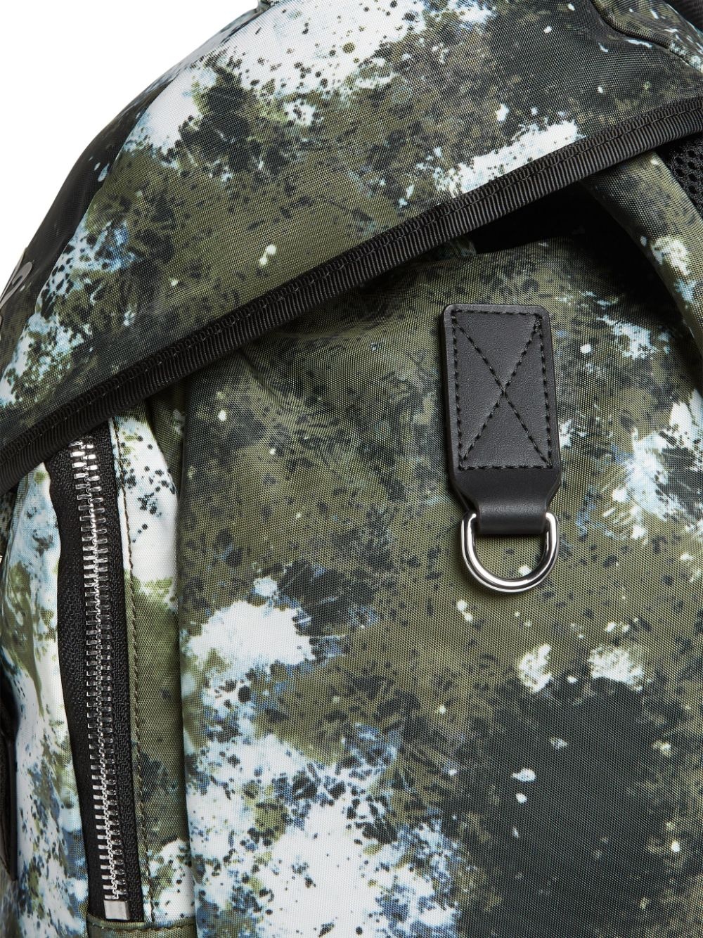paint-splashes logo-print backpack - 5