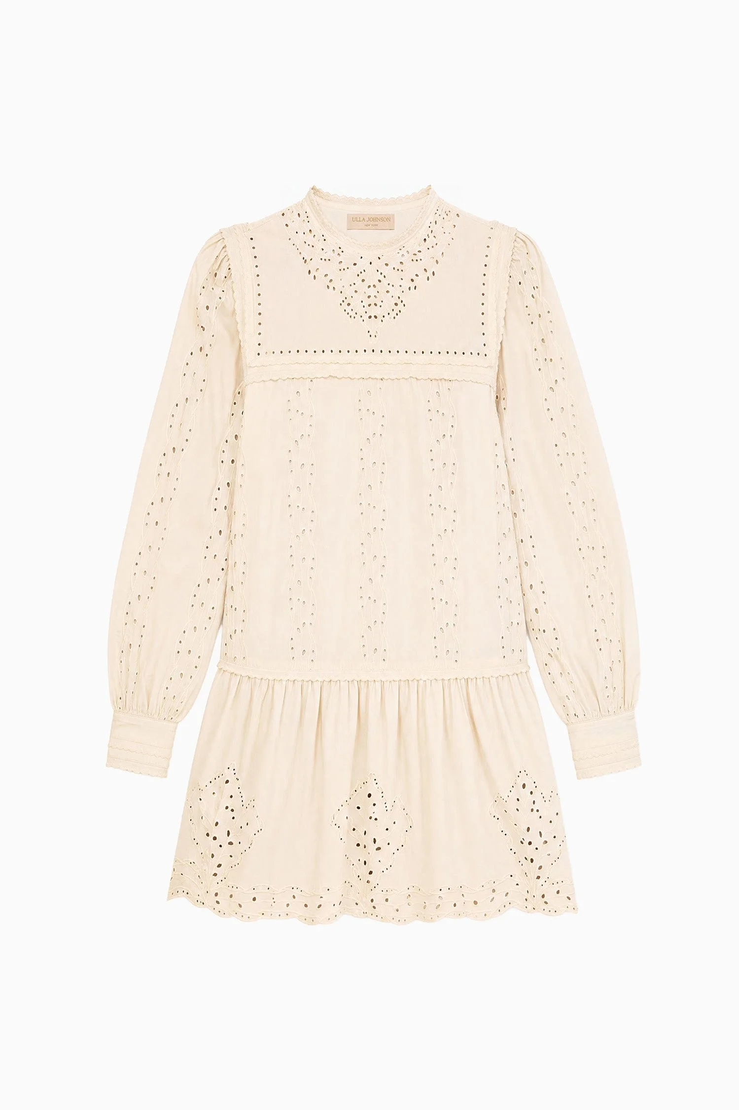 Keira Long Sleeve Cotton Mini Dress - 1