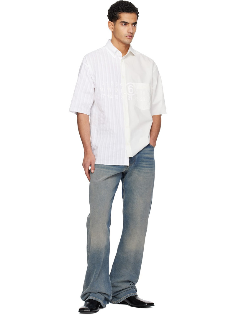 MM6 Maison Margiela Black Leather Ankle Boots outlook