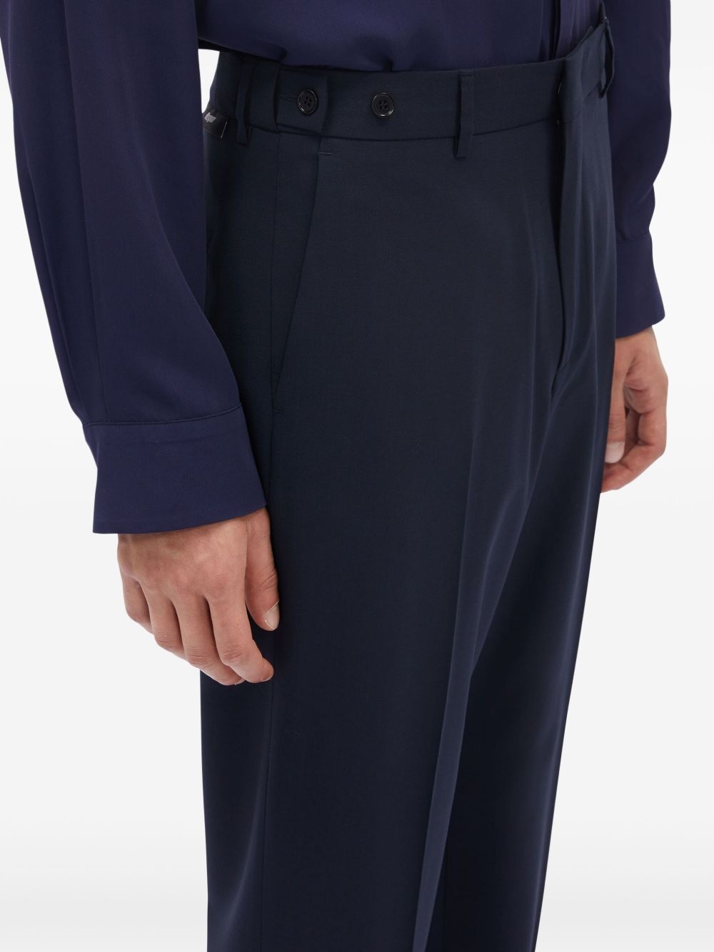 virgin wool-blend trousers - 5