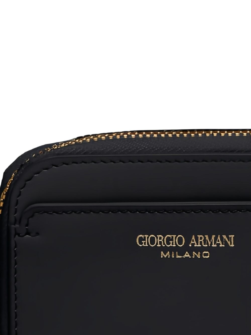 mini zip-around logo-plaque wallet - 2