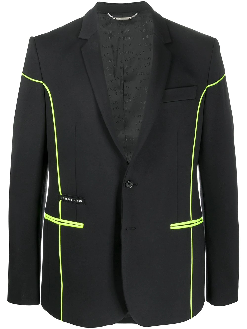 neon trim blazer - 1